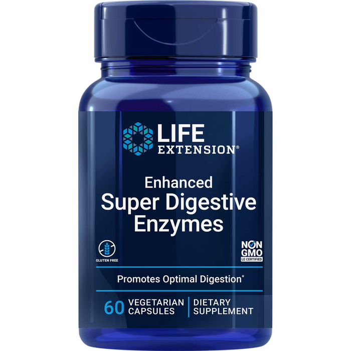 Enhanced Super Digestive Enzymes 60 vegetarian capsules by Life Extension
