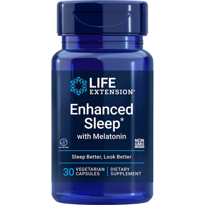 Enhanced Nat. Sleep w-Melatonin 30 capsules by Life Extension