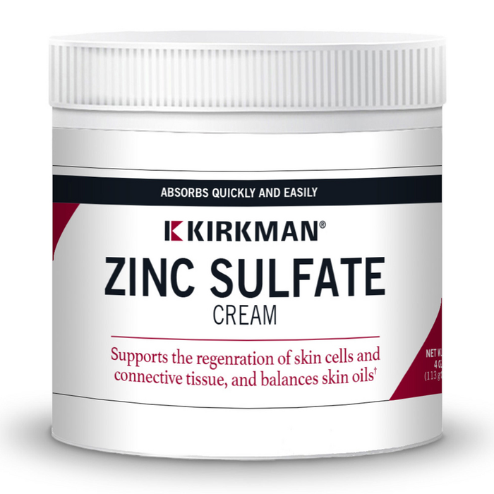 Zinc Sulfate Topical Cream 4 oz by Kirkman