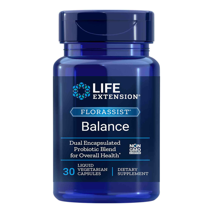 FlorAssist Balance 30 Liquid vegetarian capsules by Life Extension