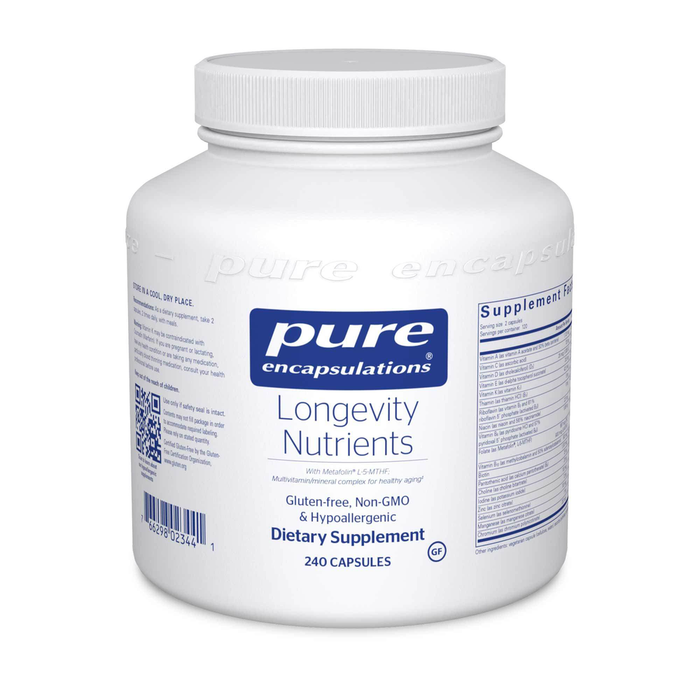 Longevity Nutrients 240 vegetarian capsules by Pure Encapsulations