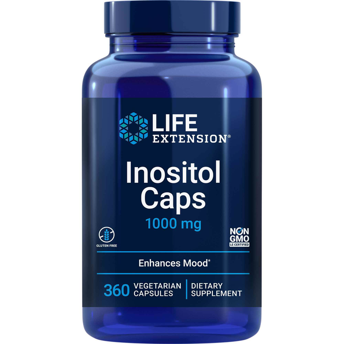 Inositol 1000 mg 360 vegetarian capsules by Life Extension