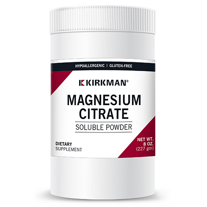 Magnesium Citrate Soluble Powder - Hypoallergenic 8 oz by Kirkman