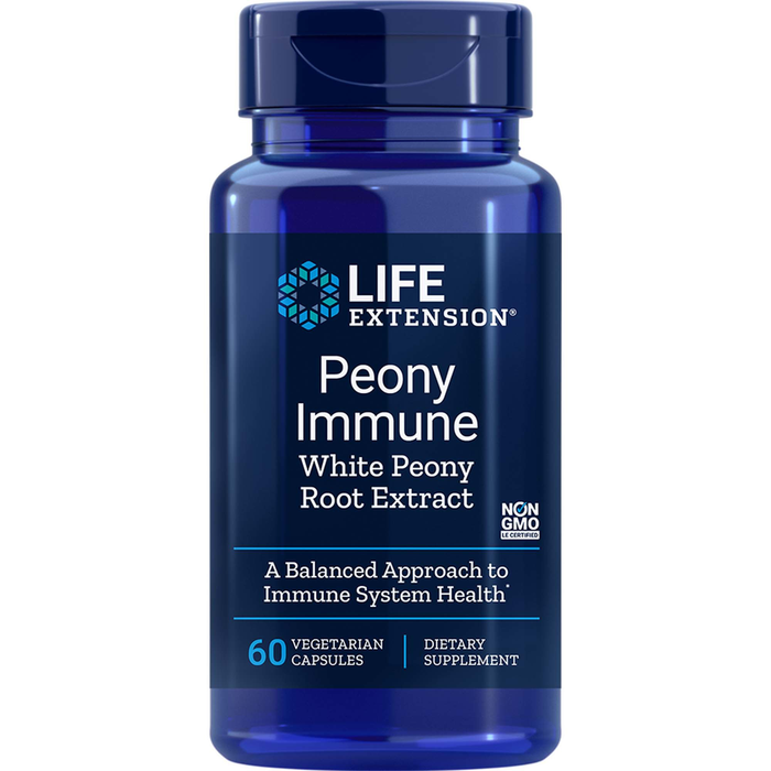 Peony Immune 600 mg 60 vegetarian capsules by Life Extension