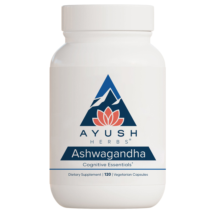 Ashwagandha 120 vegetarian capsules by Ayush Herbs