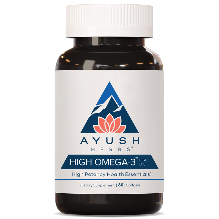 High Omega 3 Fish Oil 60 softgels by Ayush Herbs