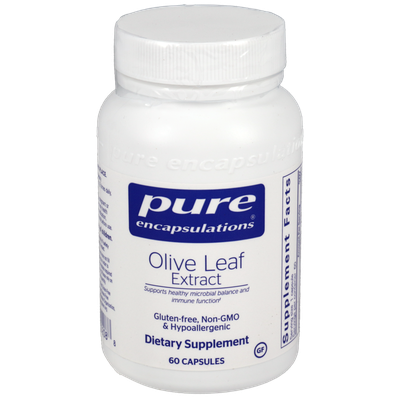 Olive Leaf extract 500 mg 60 vegetarian capsules by Pure Encapsulations