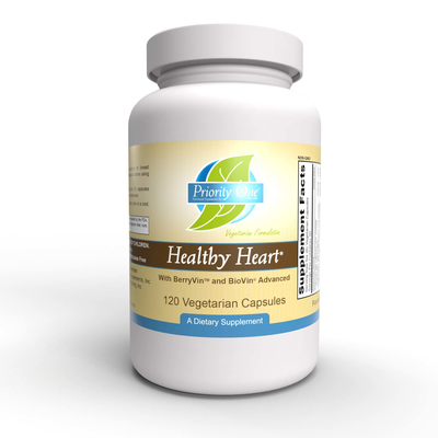 Healthy Heart with BioVin 120 vegetarian capsules by Priority One