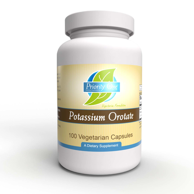 Potassium Orotate 500 mg 100 vegetarian capsules by Priority One
