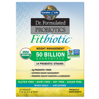 Dr. Formulated PROBIOTICS Fitbiotic 20 Packets by Garden of Life