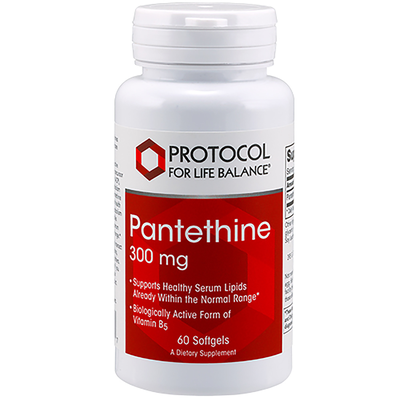 Pantethine 300 mg 60 softgels by Protocol For Life Balance