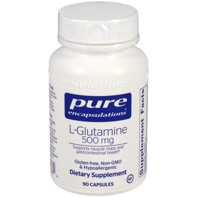 L-Glutamine 500 mg 90 vegetarian capsules by Pure Encapsulations