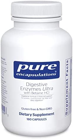 Digestive Enzymes Ultra with Betaine HCl 180 capsules by Pure Encapsulations