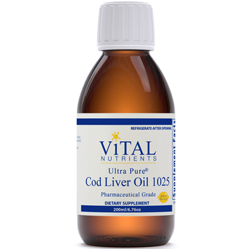 Cod Liver Oil 1025, Ultra Pure 200 ml by Vital Nutrients
