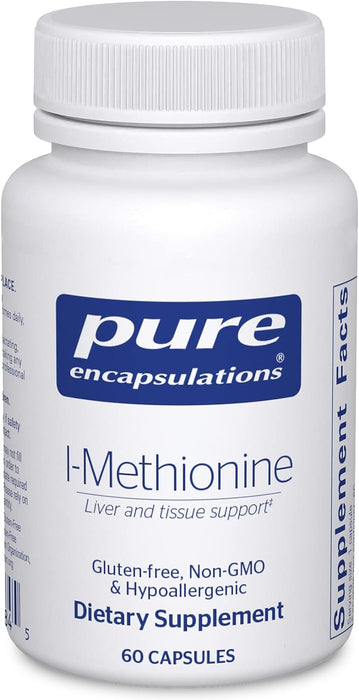 L-Methionine 375 mg 60 vegetarian capsules by Pure Encapsulations