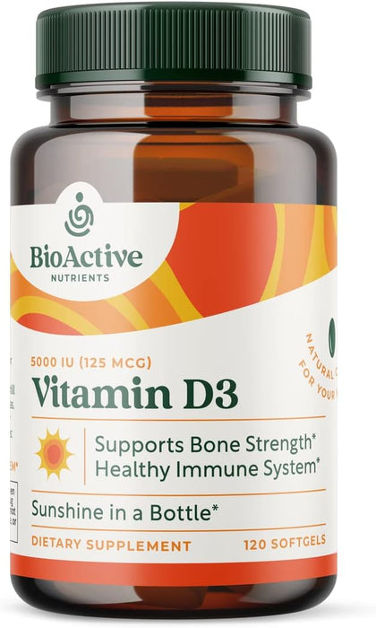 Vitamin D3 5000 IU 120 soft by BioActive Nutrients