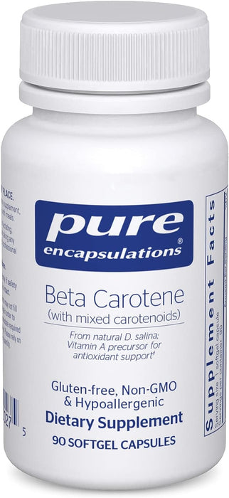Beta Carotene with Mixed Carotenoids 90 softgels by Pure Encapsulations
