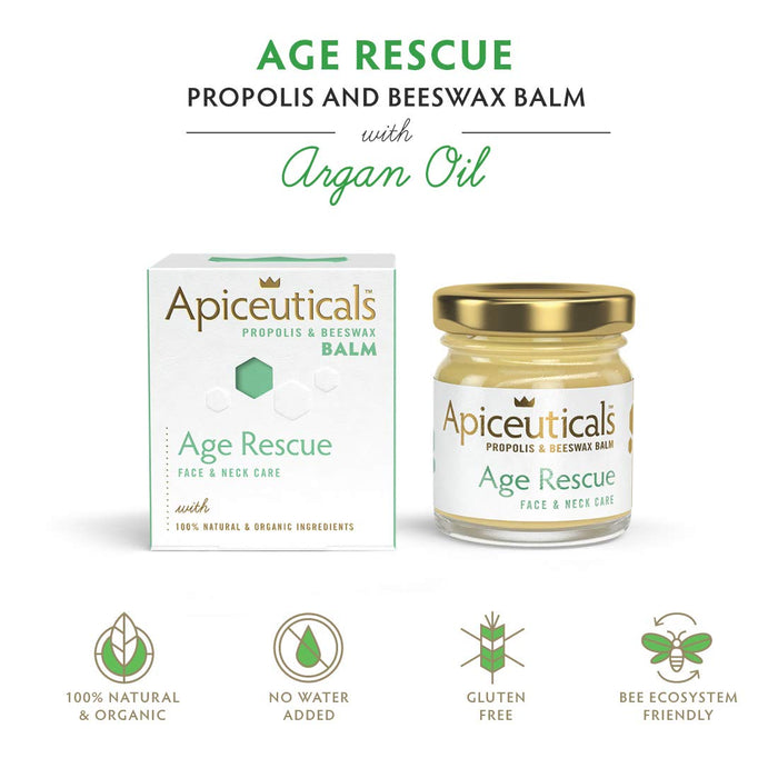 Age Rescue Propolis & Beeswax Balm with Argan Oil 1.4 oz by Apiceuticals