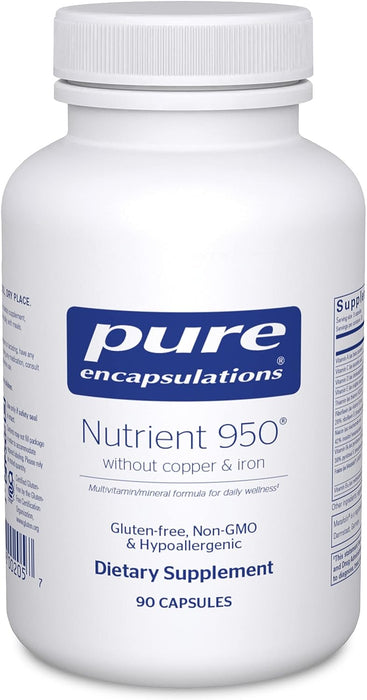 Nutrient 950 without Copper and Iron 90 vegetarian capsules by Pure Encapsulations