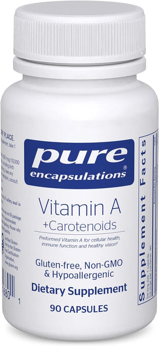 Vitamin A + Carotenoids 90 caps by Pure Encapsulations