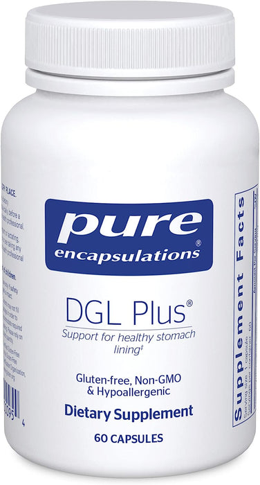 DGL Plus 60 vegetarian capsules by Pure Encapsulations