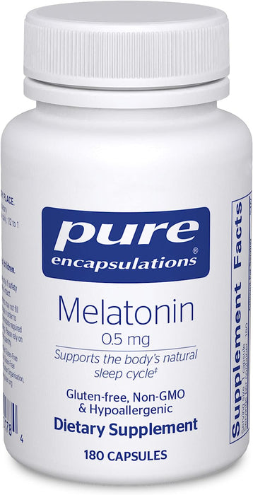 Melatonin 0.5 mg 180 vegetarian capsules by Pure Encapsulations