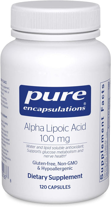 Alpha Lipoic Acid 100 mg 60 vegetarian capsules by Pure Encapsulations
