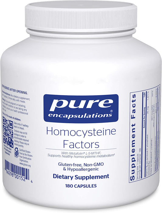 Homocysteine Factors 180 vegetarian capsules by Pure Encapsulations