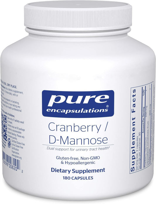 Cranberry d-Mannose 180 vegetarian capsules by Pure Encapsulations