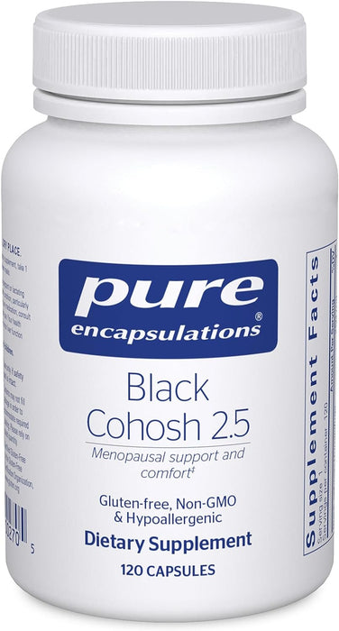 Black Cohosh 2.5 120 vegetarian capsules by Pure Encapsulations