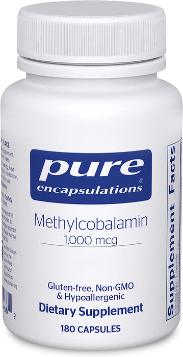 Methylcobalamin 1000 mcg 180 vegetarian capsules by Pure Encapsulations