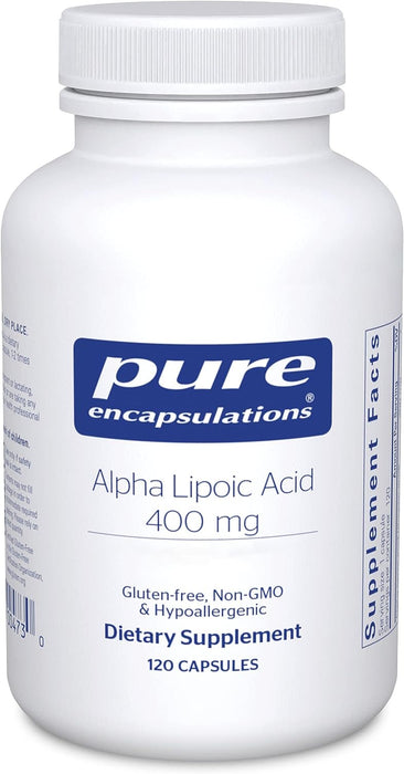 Alpha Lipoic Acid 400 mg 120 vegetarian capsules by Pure Encapsulations