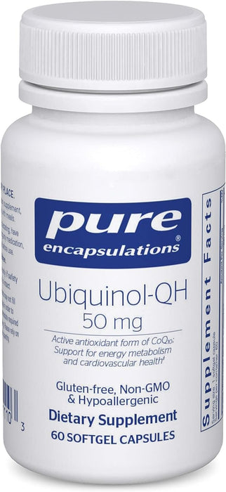 Ubiquinol-QH 50 mg 60 softgels by Pure Encapsulations