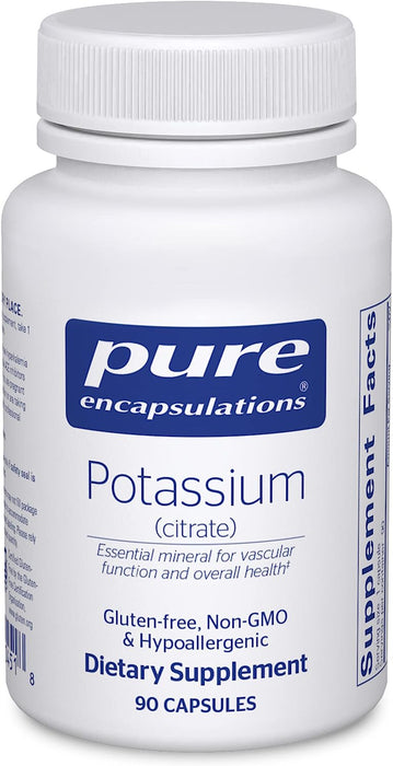 Potassium citrate 200 mg 90 vegetarian capsules by Pure Encapsulations
