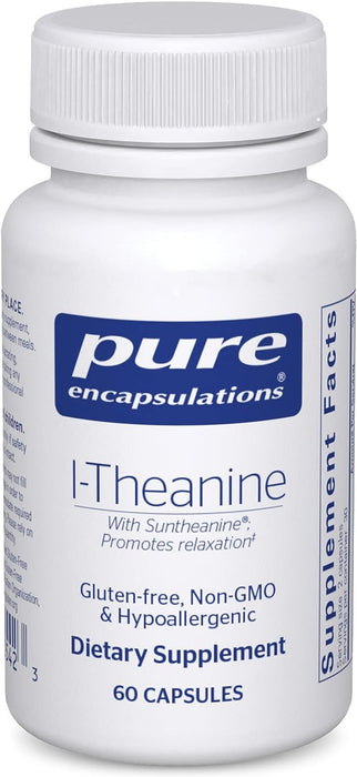 L-Theanine 200 mg 60 vegetarian capsules by Pure Encapsulations