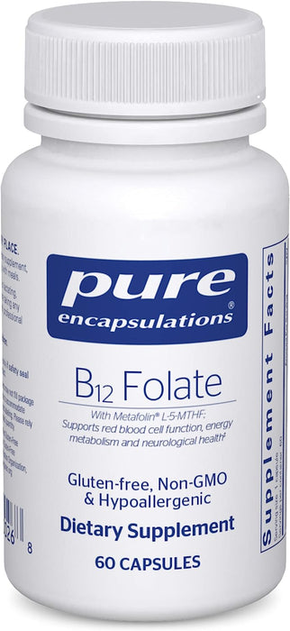 B-12 Folate 60 vegetarian capsules by Pure Encapsulations
