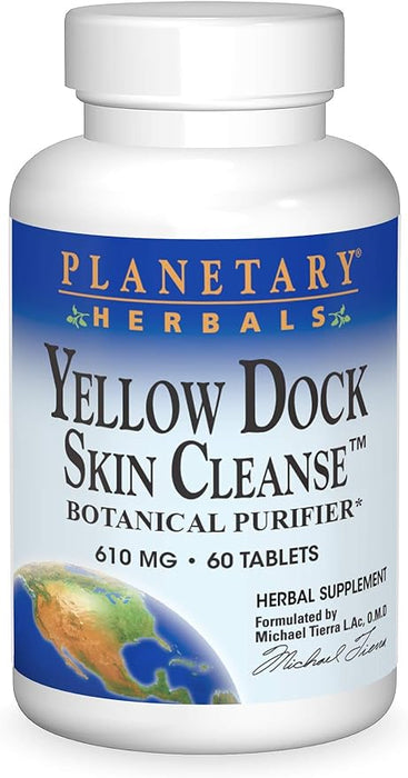 Yellow Dock Skin Cleanse 610 mg 120 Tablets by Planetary Herbals