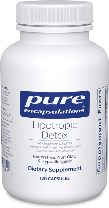Lipotropic Detox 120 vegetarian capsules by Pure Encapsulations