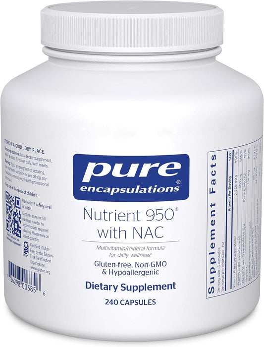 Nutrient 950 with NAC 240 vegetarian capsules by Pure Encapsulations