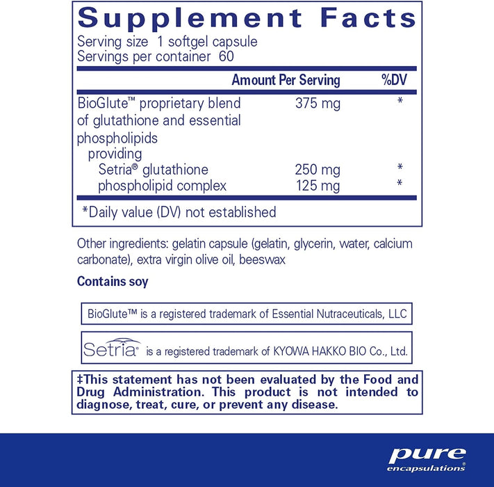 Liposomal Glutathione 60 capsules by Pure Encapsulations