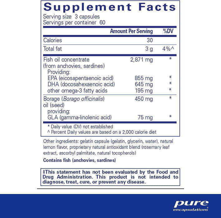 VisionPro EPA-DHA-GLA 180 Capsules by Pure Encapsulations
