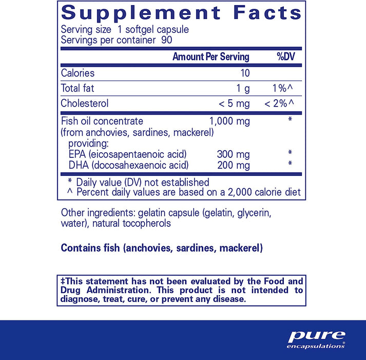 EPA-DHA Essentials 1000 mg 90 softgels by Pure Encapsulations