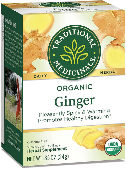 Organic Ginger Tea 16 Bags by Traditional Medicinals