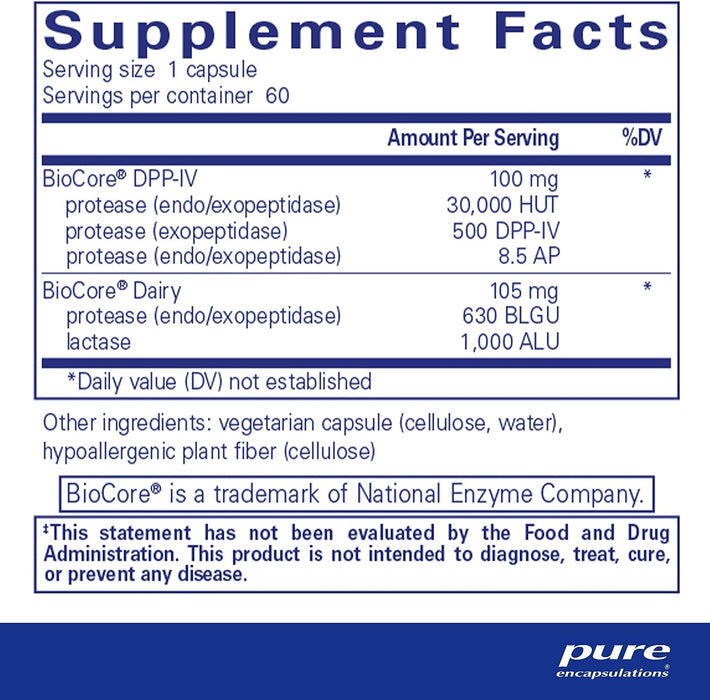 Gluten/Dairy Digest 60 vegetarian capsules by Pure Encapsulations