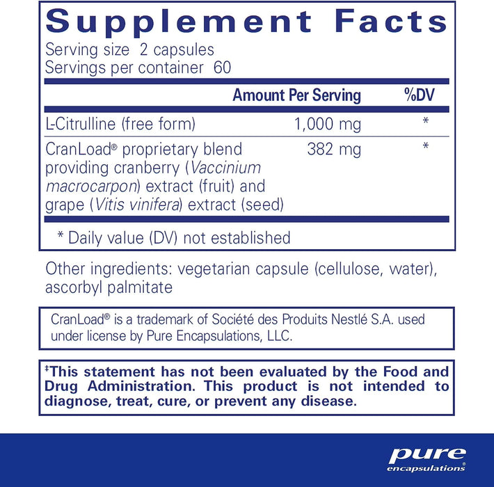 Nitric Oxide Ultra 120 capsules by Pure Encapsulations