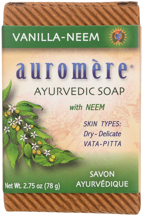 Ayurvedic Bar Soap Vanilla-Neem 2.75 oz by Auromere