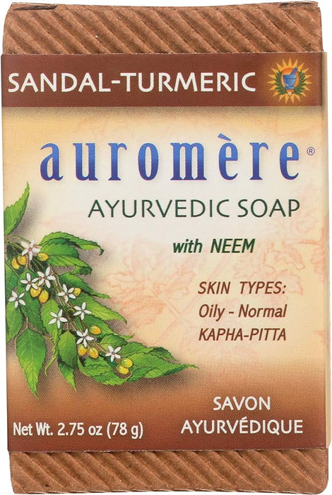 Ayurvedic Bar Soap Sandal-Turmeric 2.75 oz by Auromere