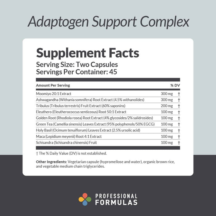 Adaptogen Support Complex 90 caps by Professional Complementary Health Formulas