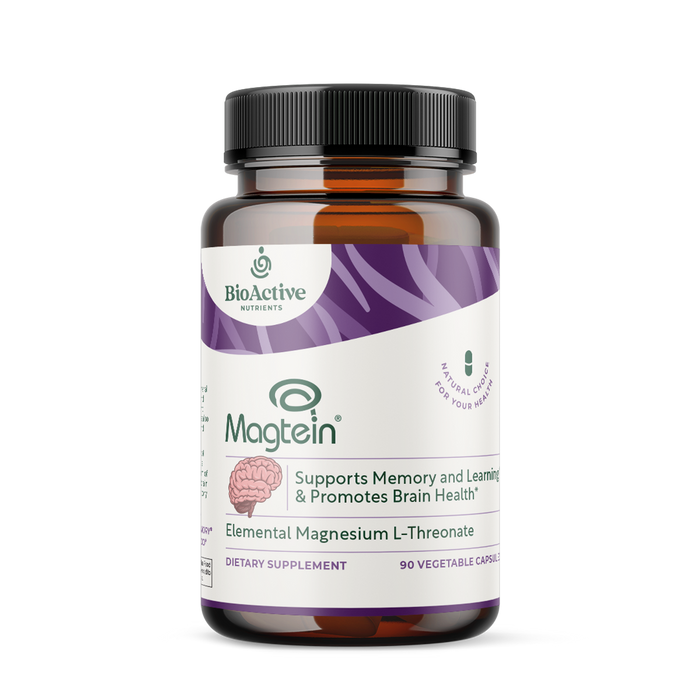 Magtein Magnesium L-Threonate 90 vegetable Capsules by BioActive Nutrients