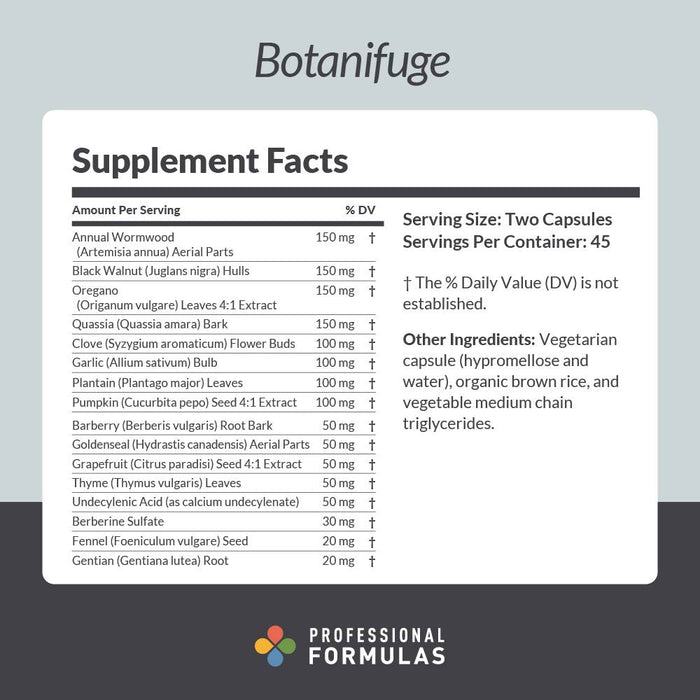 Botanifuge 90 capsules by Professional Complementary Health Formulas